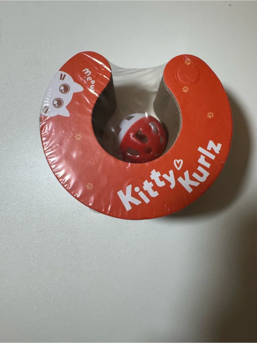 Kitty Kurlz Round and Round Red Cat Toy